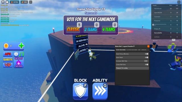 *NEW* Blade Ball Script (PASTEBIN 2023) (AUTOBLOCK, WALKSPEED, INFINITE JUMP) смотреть онлайн
