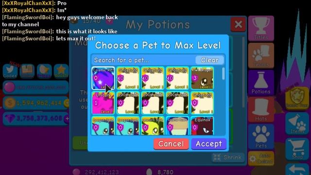 Getting the last tier pet Cosmic Rift and MAXING IT OUT! (bgs simulator) смотреть онлайн
