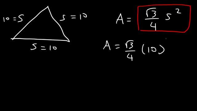 Area of a Triangle, Given 3 Sides, Heron's Formula смотреть онлайн
