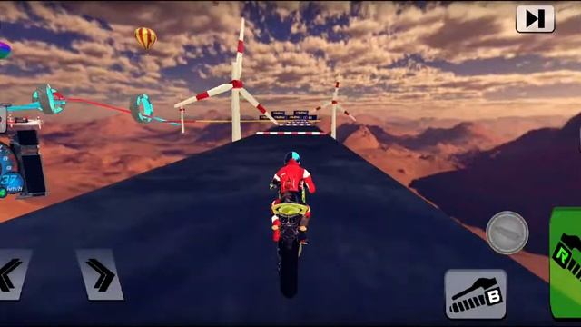 Bike impossible track race level-3?️? | UK mega ramp Moto rider Racer | bike genre for android смотреть онлайн