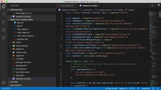 Where are the MISSING FILES in my NativeScript Webpack Build? смотреть онлайн