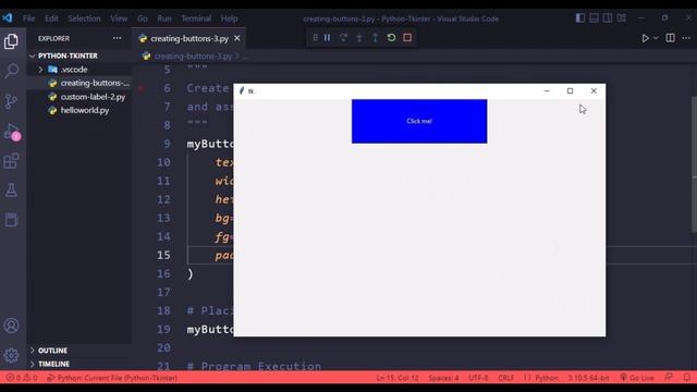 TKinter Buttons | TKinter Python | Buttons With TKinter | Python Tkinter GUI Tutorial #3 смотреть онлайн