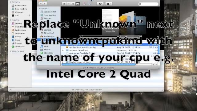 Make Mac OS X Recognise Your CPU смотреть онлайн