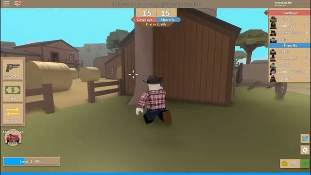Лагучий дикий запад ! Roblox ! смотреть онлайн