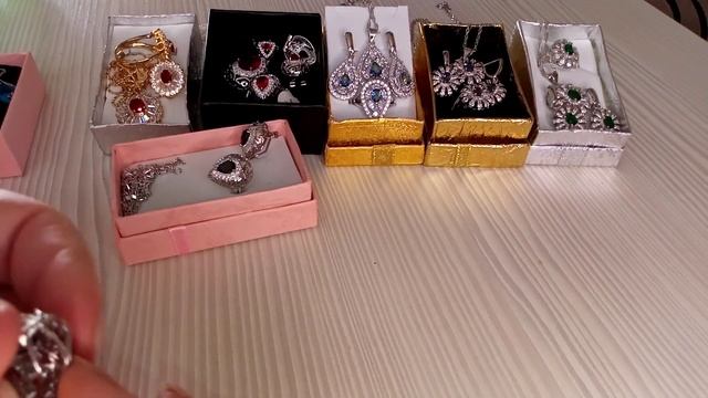 Бижутерия с AliExpress.Комплекты часть1 смотреть онлайн