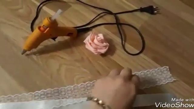 Как сделать браслет из атласных лент для свадьбы.Nedime bilekligi.Xnayaxdi qolbagi. смотреть онлайн
