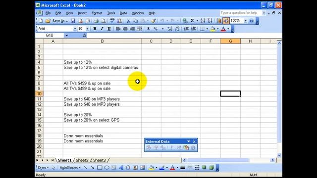 Excel 2003: Import Data From Web Pages смотреть онлайн