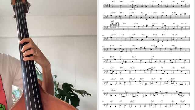 Ray Brown - In Your Own Sweet Way(Walking Bass Transcription)ウォーキングベース смотреть онлайн