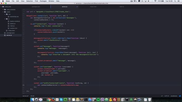 NodeJs Realtime Chat with Socketio - 8 Retrieve Connected Users смотреть онлайн
