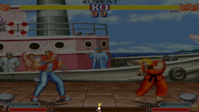 Mugen - Street Fighter 2 - Terry vs. Ken - 泰瑞 vs. 肯 смотреть онлайн