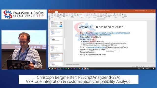 PSScriptAnalyzer (PSSA) VS-code integration & customization... by Christoph Bergmeister смотреть онлайн