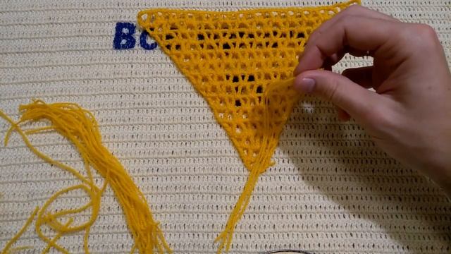 Как сделать бахрому (кисточки) для шали БЫСТРО Вязание для начинающих  Все крючком TV