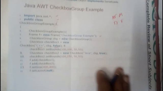 10 java AWT checkbox group смотреть онлайн