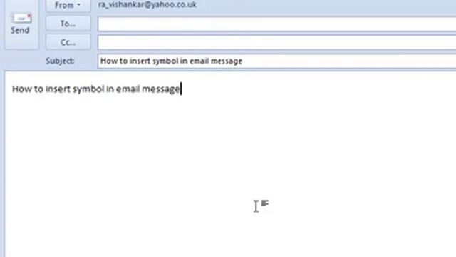 How to insert symbols in Outlook 2010 email messages смотреть онлайн
