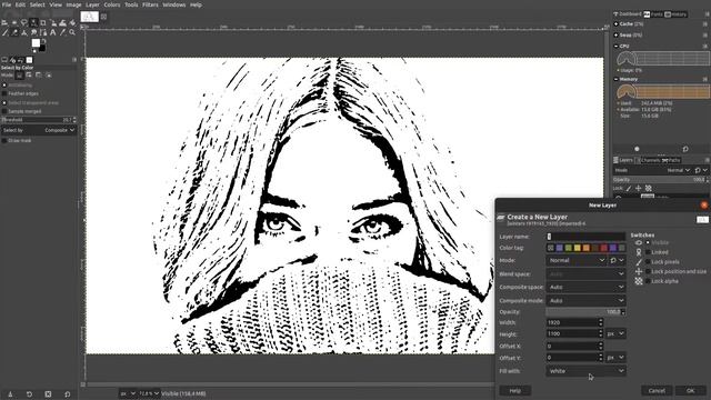 [GIMP] #11. Картун эффект. Cartoon effect. смотреть онлайн