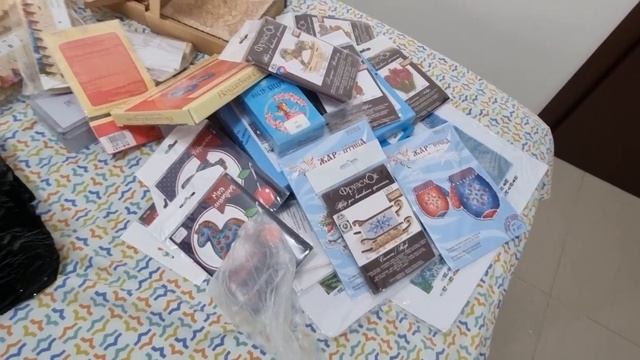 Мои покупочки для вышивки.Много наборчиков смотреть онлайн