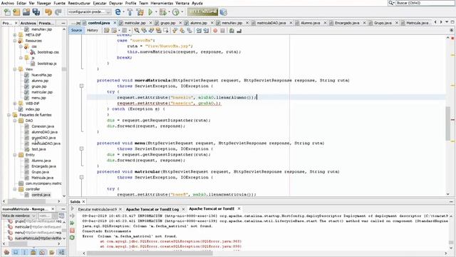 Segunda Parte CRUD Matriculas (JAVA WEB MAVEN, JSP, DAO,MVC,JSTL y Bootstrap) смотреть онлайн