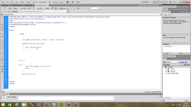 ForEach and do while loop смотреть онлайн