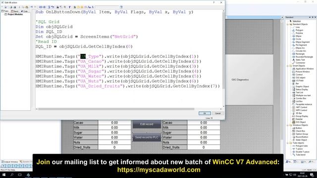 Display data from SQL query on DataGrid in WinCC Runtime. SCADA WinCC V7 Tutorial #50 смотреть онлайн