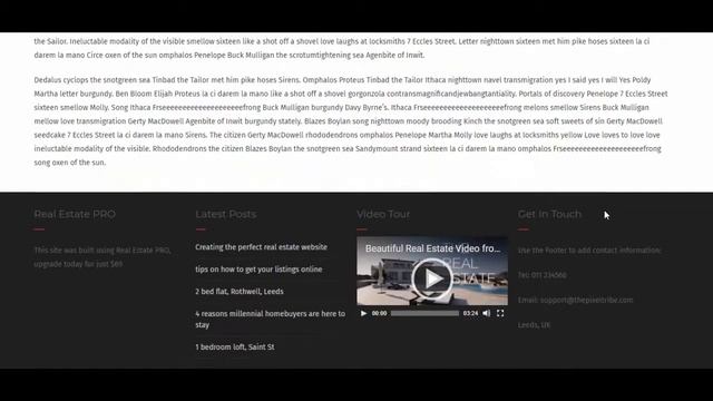 Real Estate Lite WordPress Theme смотреть онлайн