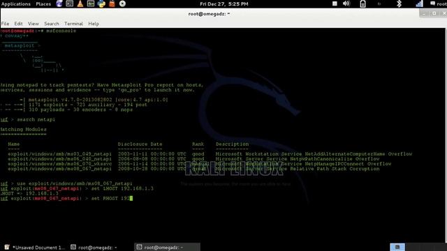 Kali linux Hack Windows XP with Metasploit Netapi exploit port 445 смотреть онлайн