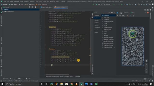 HOW TO ADD TEXT IN ANDROID STUDIO смотреть онлайн