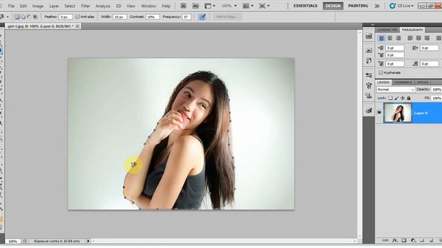Adobe Photoshop Tutorial for beginners - magnetic lasso tool in photoshop смотреть онлайн