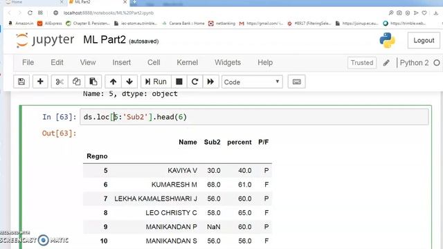 Machine Learning on CSV file using Python on Jupyter platform in Tamil Part - 2 смотреть онлайн