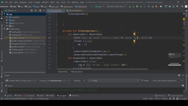 RxJava con Kotlin en Android Studio - Filter смотреть онлайн