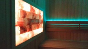 Гималайская соль в бане. Светодиодная подсветка.