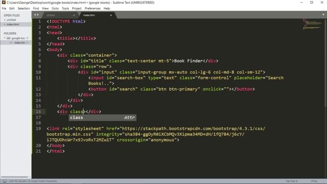 How to Program Web App Using Google Book API 1: HTML смотреть онлайн