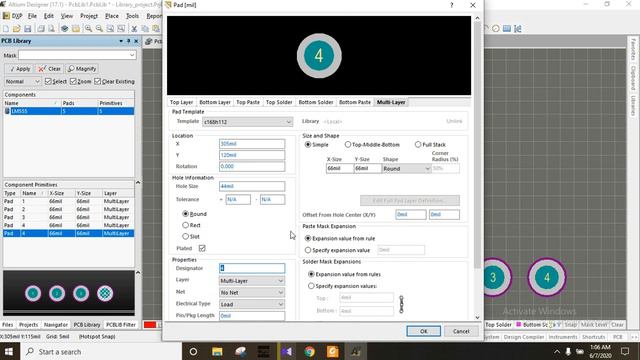PCB Designing Sinhala Tutorial 6 : Creating A Component Library (Footprint And Schematic) || Altium