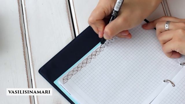 DIY Украшаем ежедневник, тетрадь, планер узорами зентангл смотреть онлайн