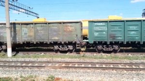 Прибытие к жд вокзал Тольятти пригородного поезда Самара-Тольятти.