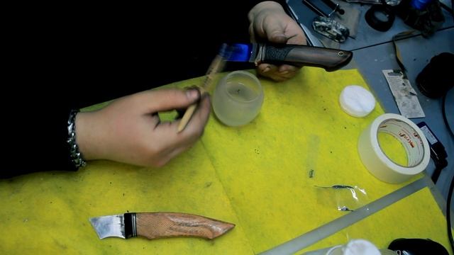 Травление клейма на клинке, с помощью фоторезиста смотреть онлайн