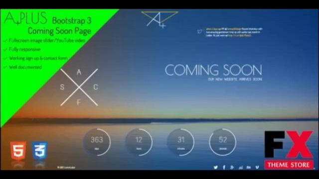 Preview A PLUS - Bootstrap 3 Coming Soon Page TForest смотреть онлайн