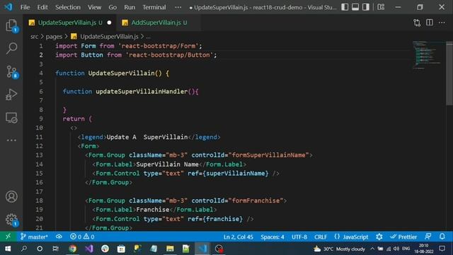Part-6 | .NET 6 Web API | SQL Database | React JS(v18) | CRUD Example смотреть онлайн