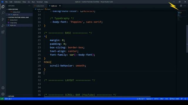 How to Create Custom YouTube Scroll Bar | HTML5 CSS3 | Zia Codes смотреть онлайн
