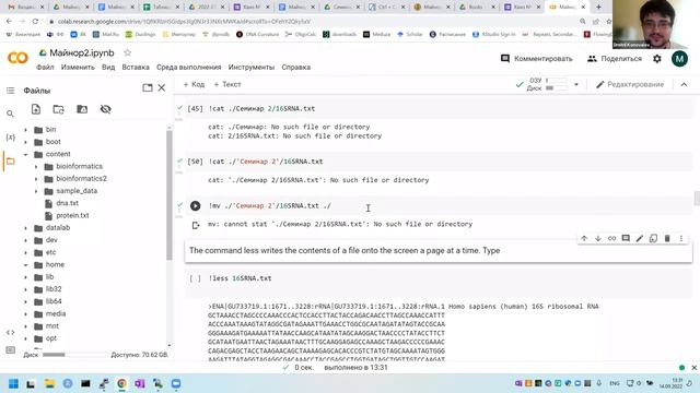 Биоинформатика ДНК, РНК и белков — семинар 2 (Коновалов Д.) смотреть онлайн