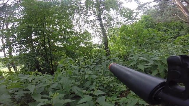 Футаж игра лазертаг в лесу часть 2 Lasertag Gopro