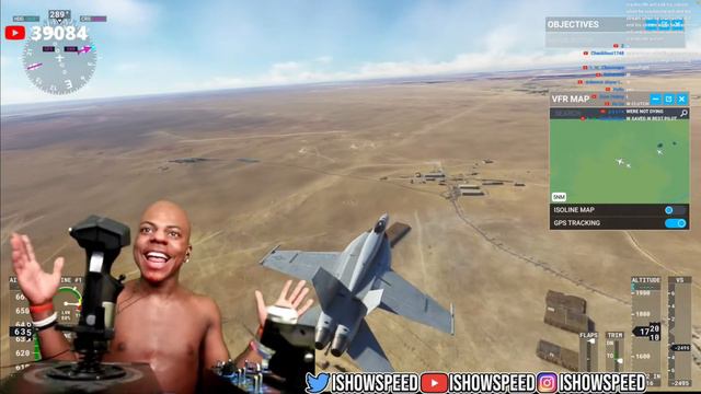 IShowSpeed GOES CRAZY Flying A Plane