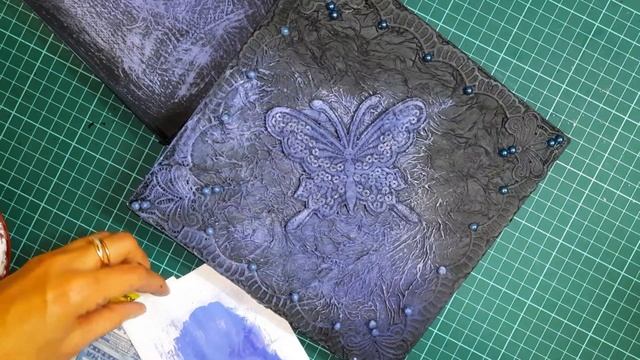 Красивый декор из бумажной салфетки. Декор пластиковой коробки. смотреть онлайн