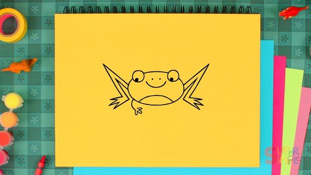 How To Draw A Frog | Simple Drawing Lesson For Kids | Step By Step