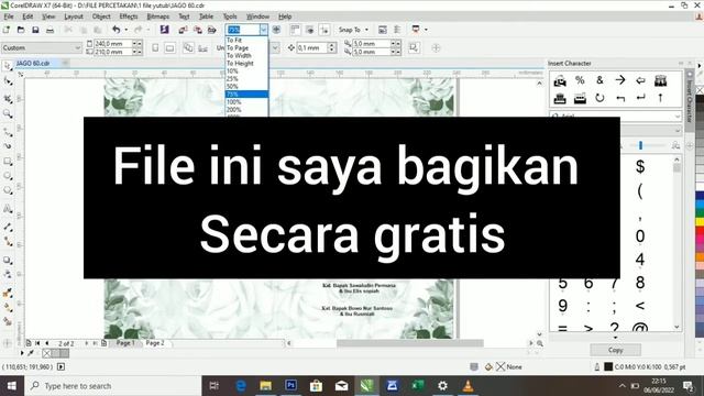 ?SETTINGAN UNDANGAN JAGO 60 | FORMAT CDR | FREE DOWNLOAD смотреть онлайн