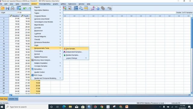 Friedman Test (nonparametric repeated Measures ANOVA )Using SPSS in URDU смотреть онлайн