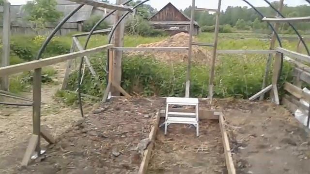 Теплица из полипропиленовых труб моими женскими руками.Часть-2. смотреть онлайн