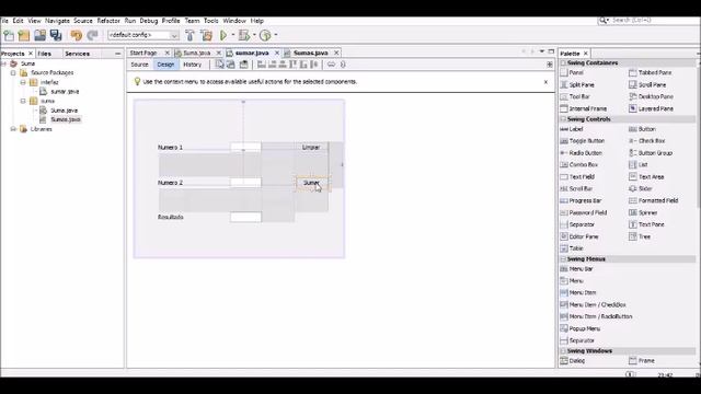 1. Programa para sumar dos numero con interfaz JAVA netbeans смотреть онлайн