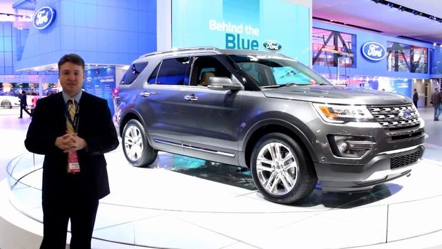 2016 Ford Explorer Platinum at the 2015 NAIAS Detroit Auto Show смотреть онлайн