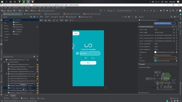 Clone Sarahah App By Firebase Part 8 - Merge Register Activities XML Design смотреть онлайн