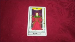 Старший Аркан Таро Справедливость (Правосудие).